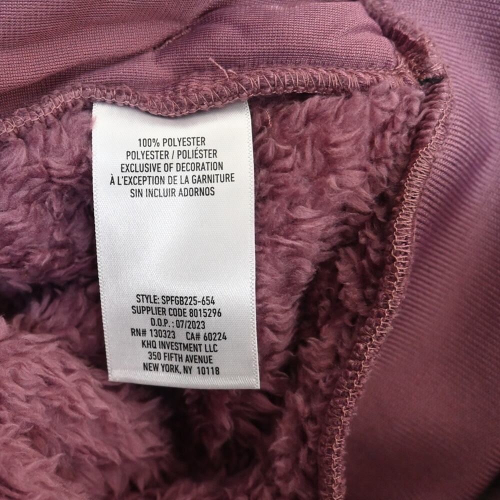 Spyder Womens L Bailey Faux Shearling Jacket in Tulipwood Purple NEW - Picture 9 of 11